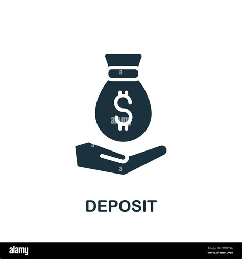 Deposit Icon Simple Element From Banking Collection Creative Deposit