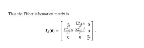 Fisher information matrix for normal distribution - Mathematics Stack ...