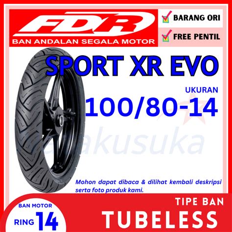 Jual Fdr Sport Xr Evo Tubeless Tl Shopee Indonesia