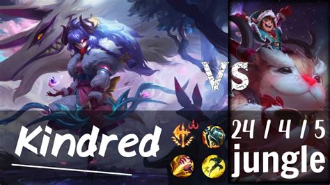 Pyosik Kindred Jungle Vs Nunu And Willump Challenger Replay Kr Youtube