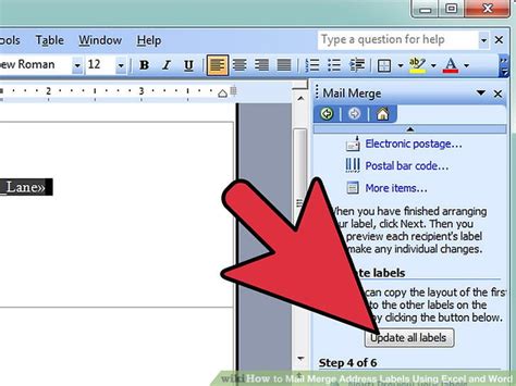 How to Mail Merge Address Labels Using Excel and Word: 14 Steps