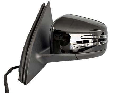 91 8th Gear Black Left Driver Side Mirror With Blind Spot Compatible With Mercedes