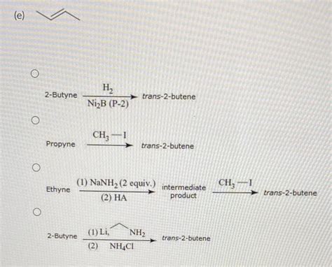 Solved Starting With Ethyne Outline Syntheses Of Each Of Chegg