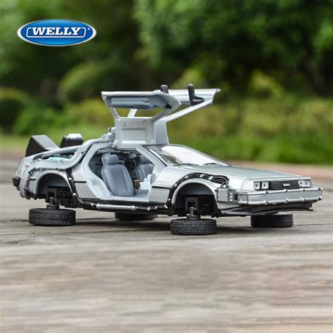 Welly 1 24 DMC 12 delorean máquina do tempo de volta para o futuro