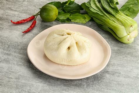 Chinese steamed bun Dim sum 35332180 Stock Photo at Vecteezy