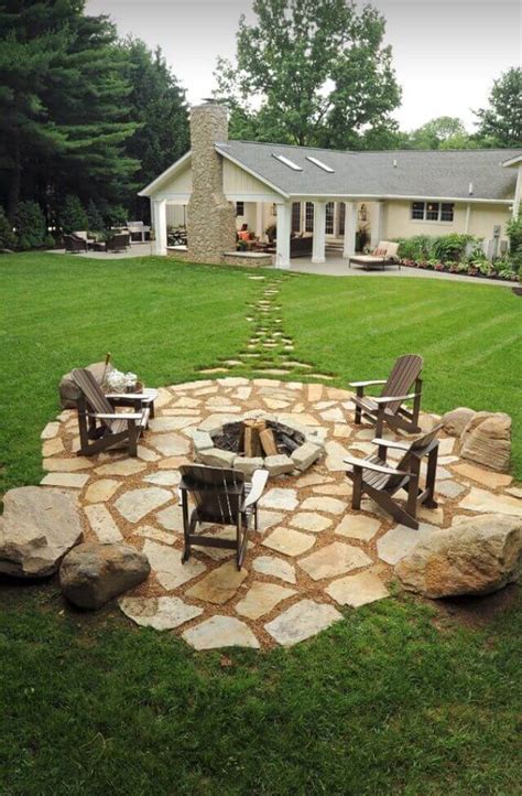 28 Best Round Firepit Area Ideas And Designs For 2021