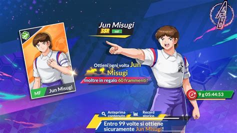 CON LA MANO SUL CUORE PULLO TUTTO PER JUN MISUGI CAPTAIN TSUBASA ACE