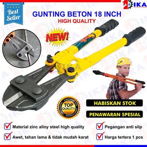 Jual Gunting Besi Beton 18 Pemotong Rantai Kawat 450mm Bolt Cutter