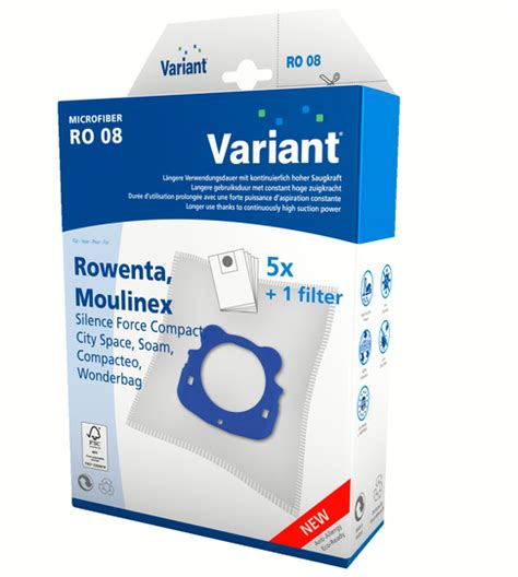 Sacs Aspirateur Universel Pour ROWENTA Et MOULINEX VARIANT Lot De 5