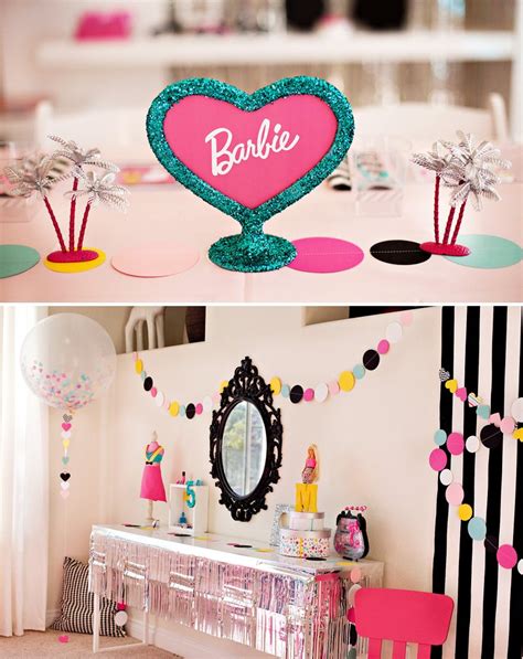 Colorful And Modern Barbie Birthday Party Ideas Hostess With The Mostess®