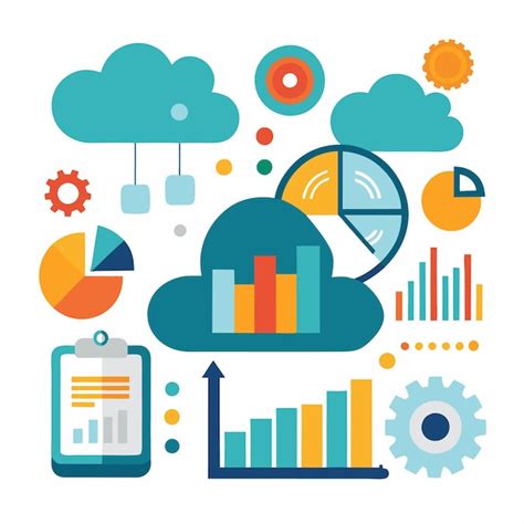 Cloud Computing Charts And Data Analytics For Business Growth Premium