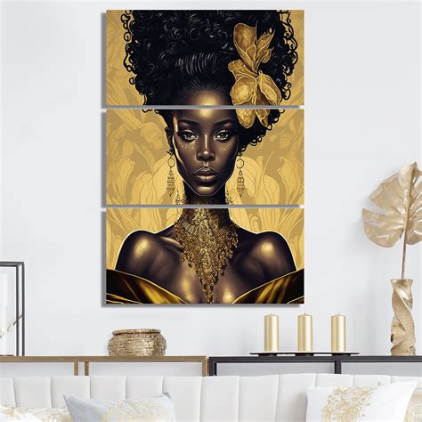 Design Art Designart Beautiful Retro African American Model Iii African American Woman Canvas