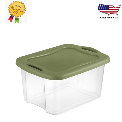 New Sterilite 40 Qt Ez Carry Plastic Clearsage Legume Free Shipping