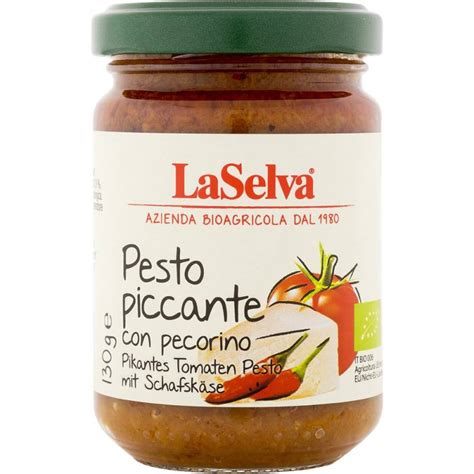 Pesto Picant Cu Rosii Si Pecorino Eco Bio G Laselva