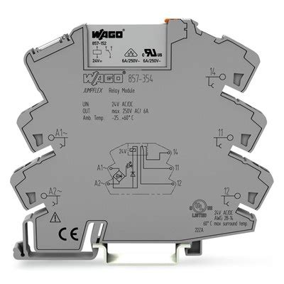 WAGO Relay Module 24V AC DC 1xCO 6A JPR Electronics Ltd