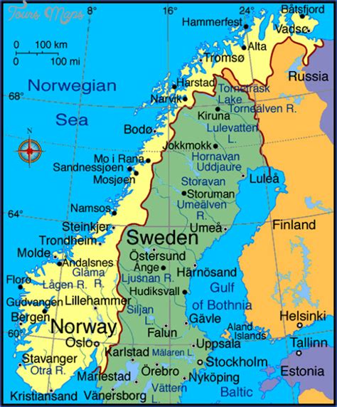 Romsdal Norway Map - ToursMaps.com