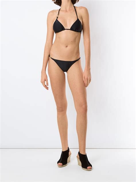 Amir Slama Triangle Bikini Set Black Editorialist