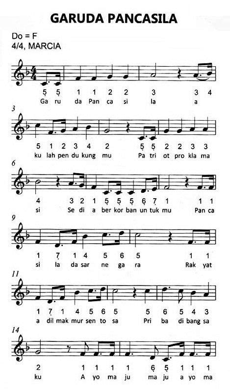 Garuda Pancasila Not Pianika - yjdxf1