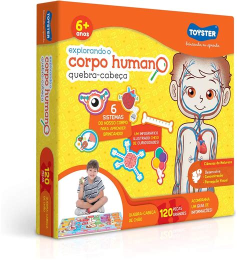 Explorando O Corpo Humano Quebra Cabe A Grande Pe As Brinquedo