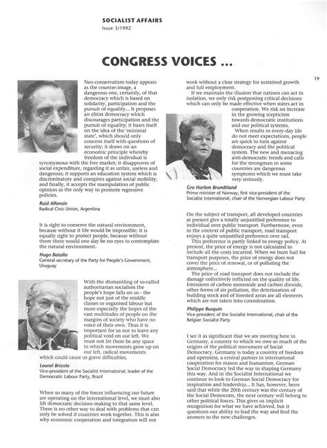 Congress Voices - Socialist International