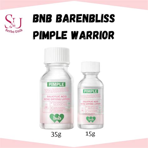 Jual Bnb Barenbliss Pimple Warrior Salicylic Acid Acne Drying Lotion