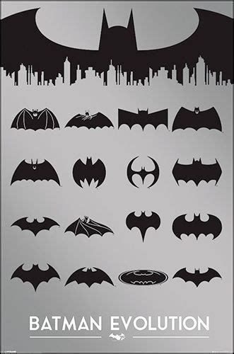 the batman evolution logo is shown in black and white, as well as other ...