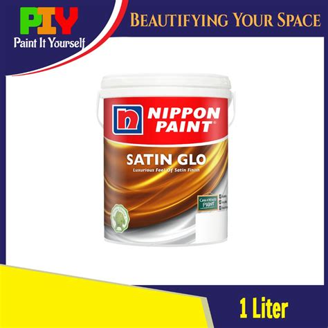 Nippon Paint Satin Glo Interior Wall Paint Cat Dalam Dinding Rumah 1L