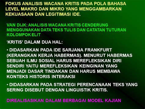 Model Analisis Wacana Kritis Van Dijk Seputar Model