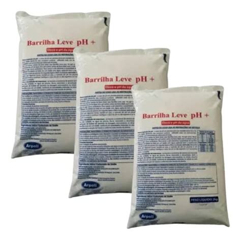 Kit Barrilha Elevador De Ph Para Piscina Arpoli Kg Mercadolivre