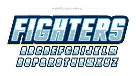 Premium Vector Italic Gaming Metallic Typography