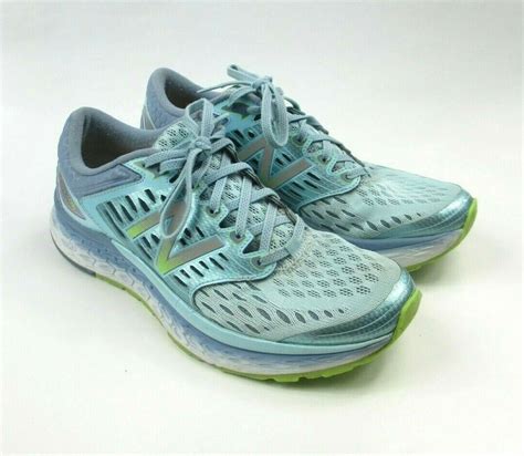 New Balance Womens Fresh Foam Blue Green Running Shoes W1080bg6 Size 10 Us Ebay