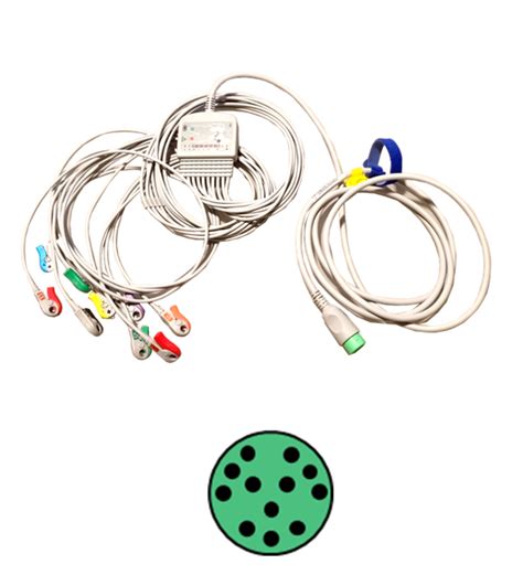 Cable Ecg Latiguillos Leads Aha Iec Derivaciones De Comen Para