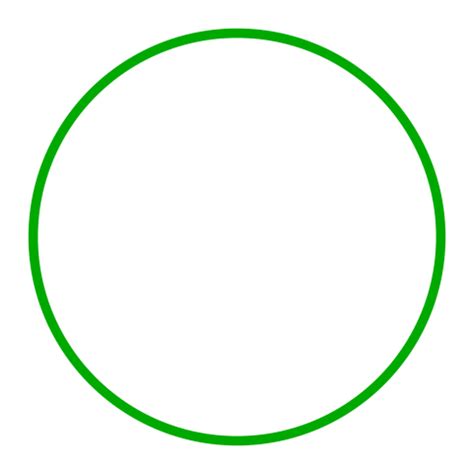 Download Green Lime Outline Circle PNG | Citypng