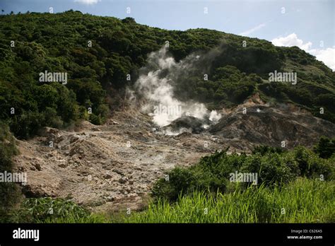 St Lucia Volcano, Soufriere Caribbean Stock Photo - Alamy