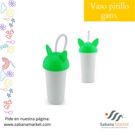 Vaso Pitillo Gato Sabana Market Sas