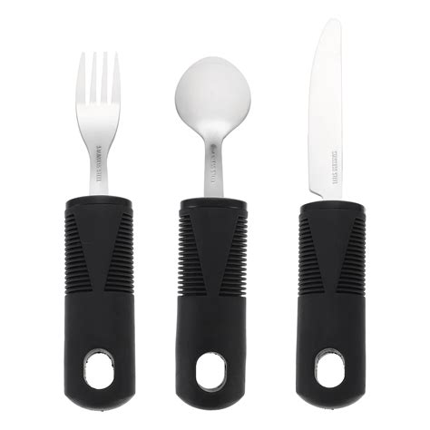 Adaptive Utensils Silverware Spoon Fork Weighted Eating Elderly