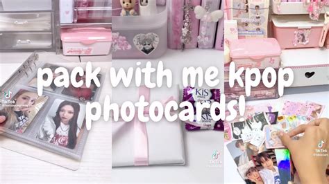 🌟packing Kpop Photocards 5 [asmr] Tiktok Compilation Minsbymon Youtube