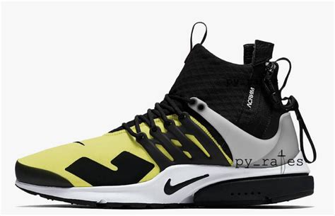 Acronym Nike Air Presto Mid Dynamic Yellow AH7832 100 Release Date