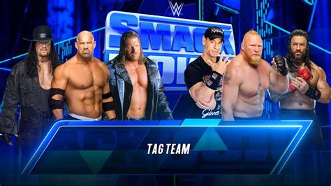 Goldberg Undertaker Triple H Vs Brock Lesnar John Cena Roman