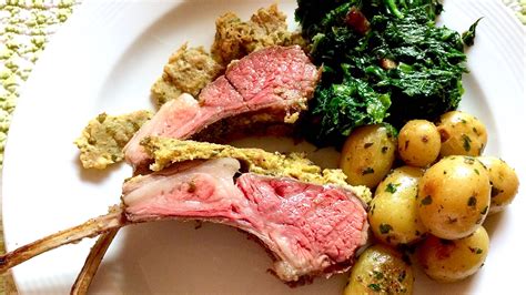 Herb Crusted Rack Of Lamb Mias Cucina