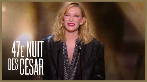 Les Larmes De Cate Blanchett Pour Son César Dhonneur César 2022 En