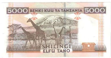 Billete 5000 Shillings Tanzania Foronum