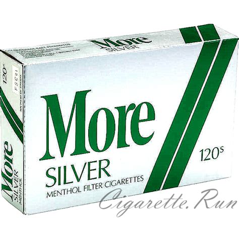 More Menthol Silver 120's Soft Pack Cigarettes | Cigarette.Run