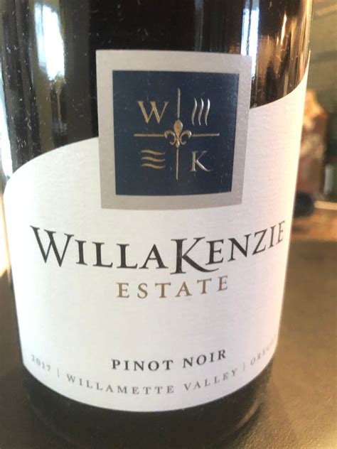 2017 WillaKenzie Estate Pinot Noir Willamette Valley USA Oregon