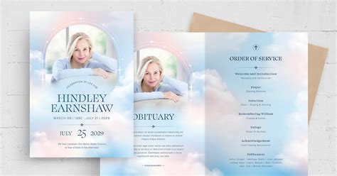 Funeral Program Template, Graphic Templates - Envato Elements