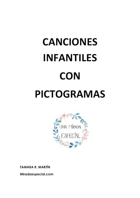 Pdf Canciones Infantiles Con Pictogramas Canciones