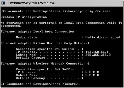 How To Release And Renew An IP Address