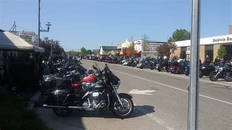 Blessing Of The Bikes Rally In Baldwin Michigan On May Youtube