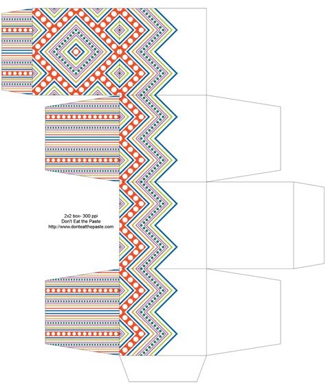 Paper Box Template for DIY Packaging