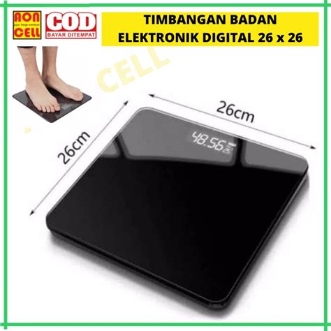 Jual Timbangan Badan Elektronik Digital Kaca Black Scale Tronik Body